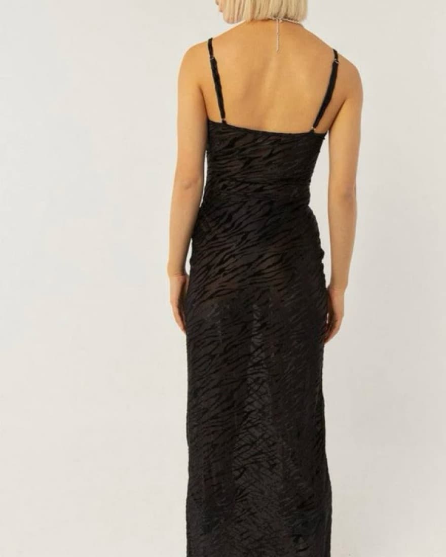 Peppermayo - Quinn Burnout Dress - Black - Image 2