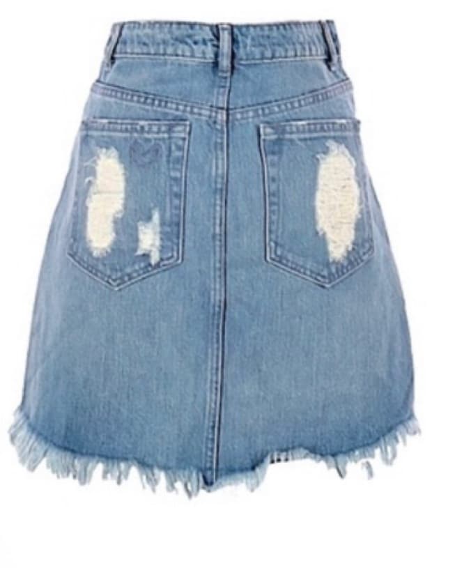 Show Me Your Mumu Denim Skirt - Image 2
