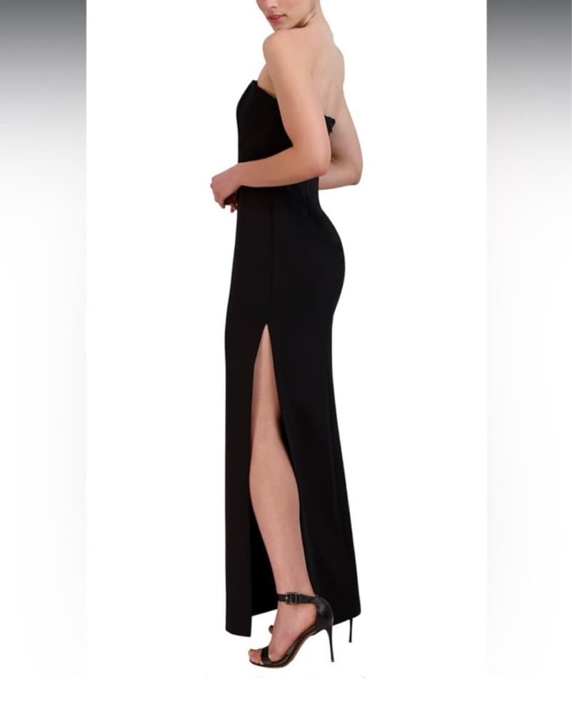 BCBG Black Form Fitting Gown - Image 2