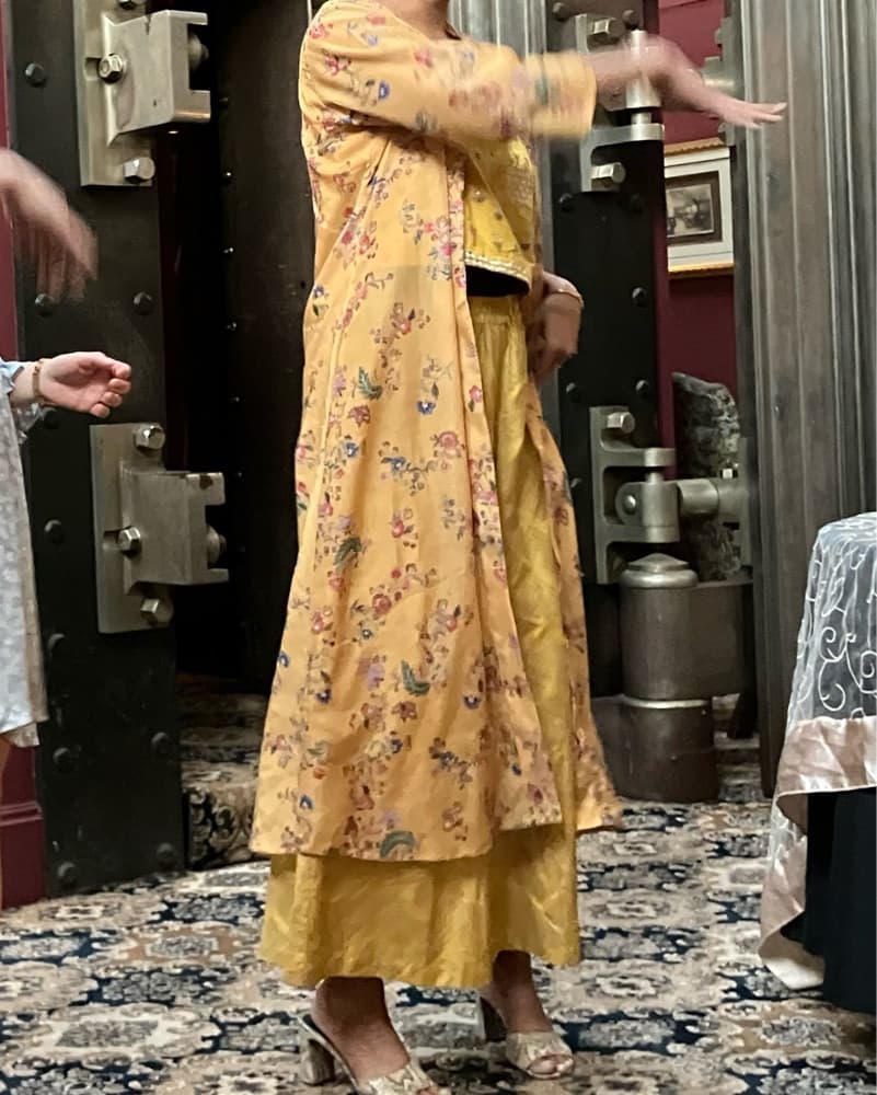 Indian Yellow Three Piece Set  - Image 2