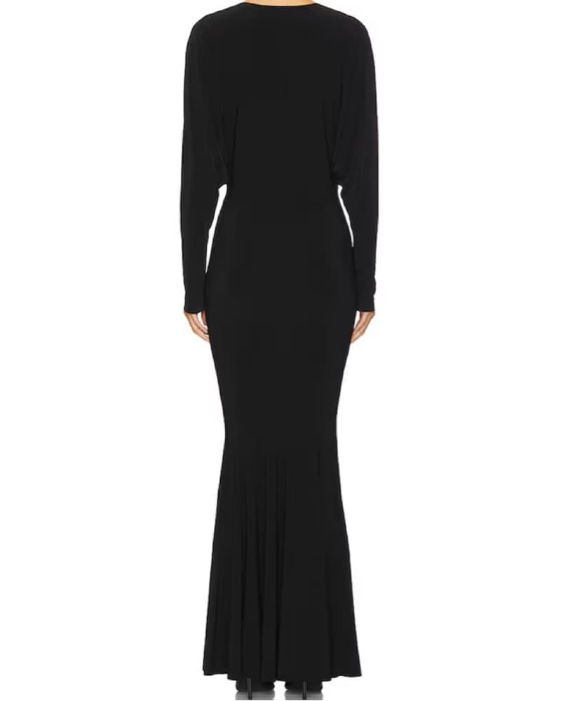 Dolman V Neck Fishtail Gown Norma Kamali - Image 4