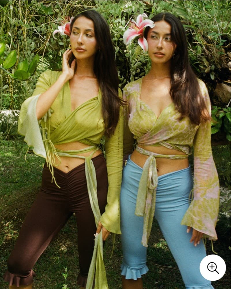 Into Gaia Brown Capris - Image 1