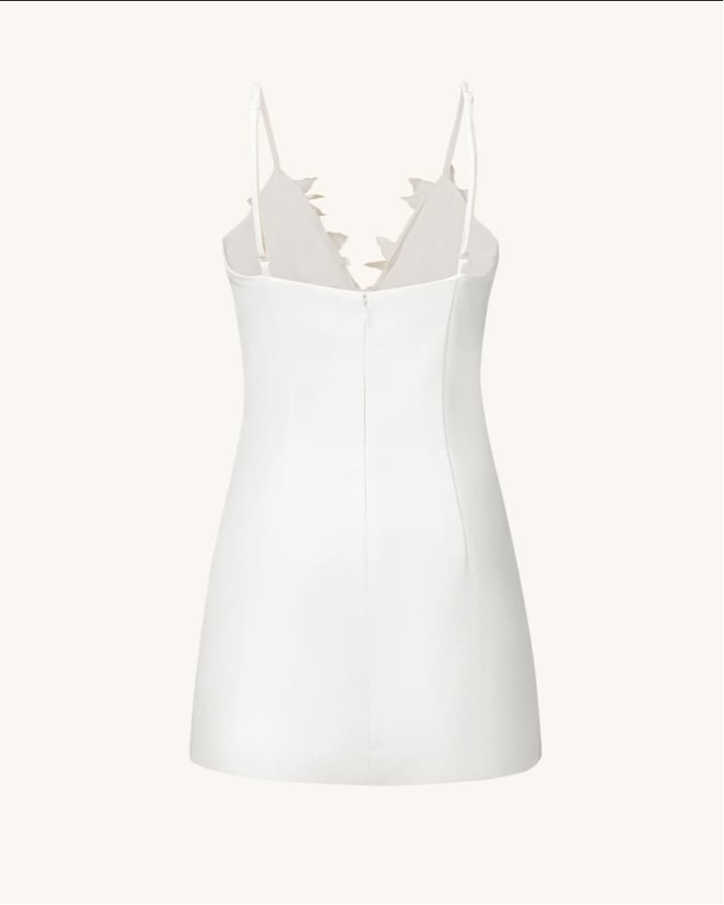 JW PEI White Floral Detailed Dress - Image 4