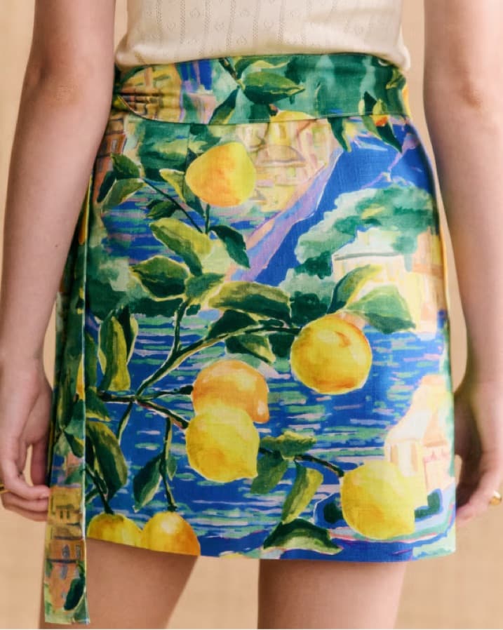 Sezane X Momoni Amalfi Lemon Skirt - Image 2