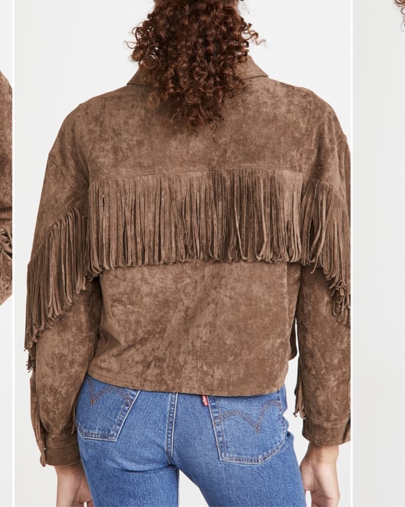 BLANKNYC Brown Suede Fringe Jakcet - Image 5