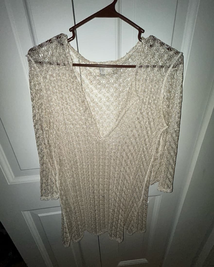 Gold beachwear cover up - Image 2