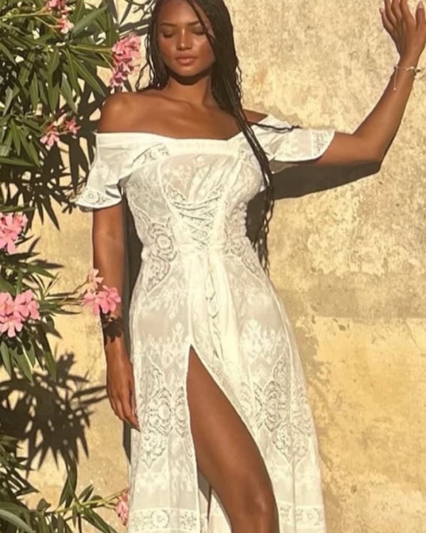 Vanessa Mooney - White Lace Dress - Image 2