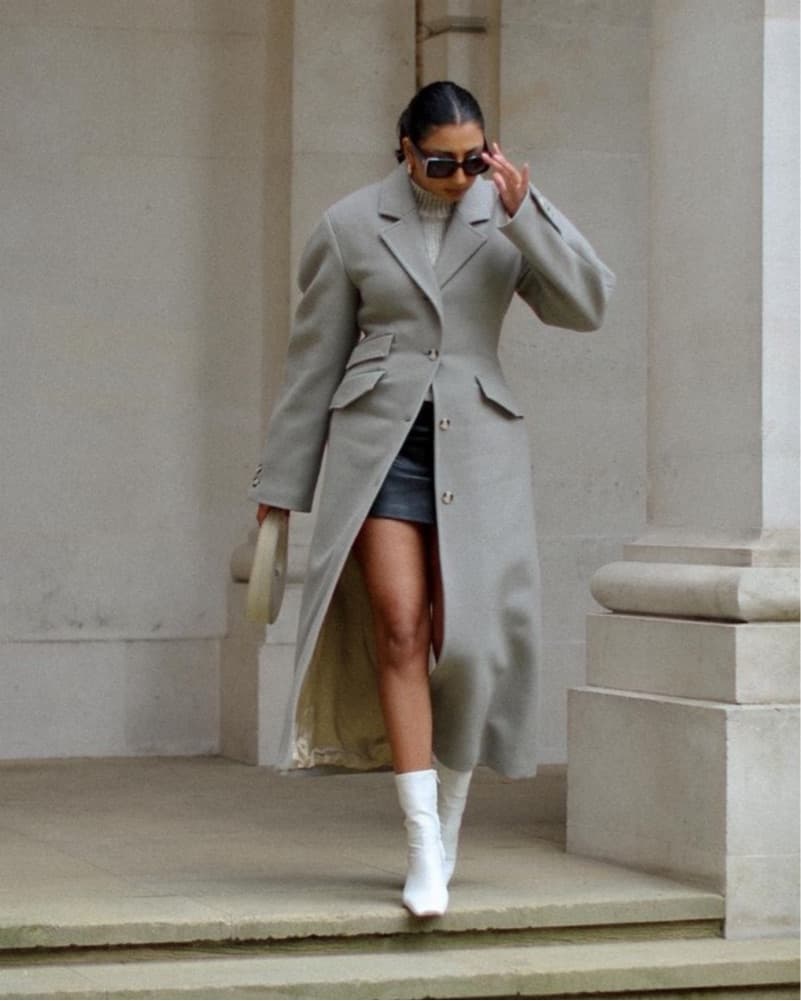 Nanushka Elora Wool-blend Felt Coat - Image 3