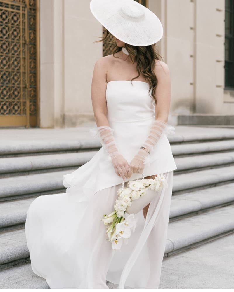 White Chiffon Matters Store Dress - Image 1