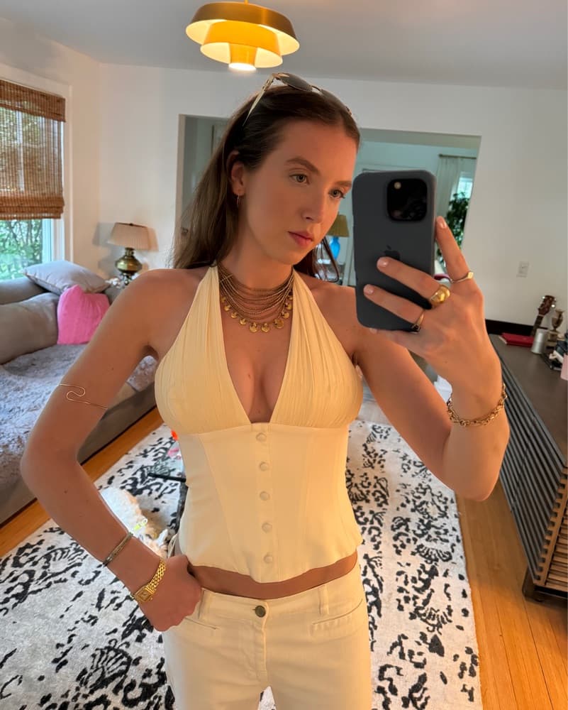 Cherie Attire White Corset  - Image 2