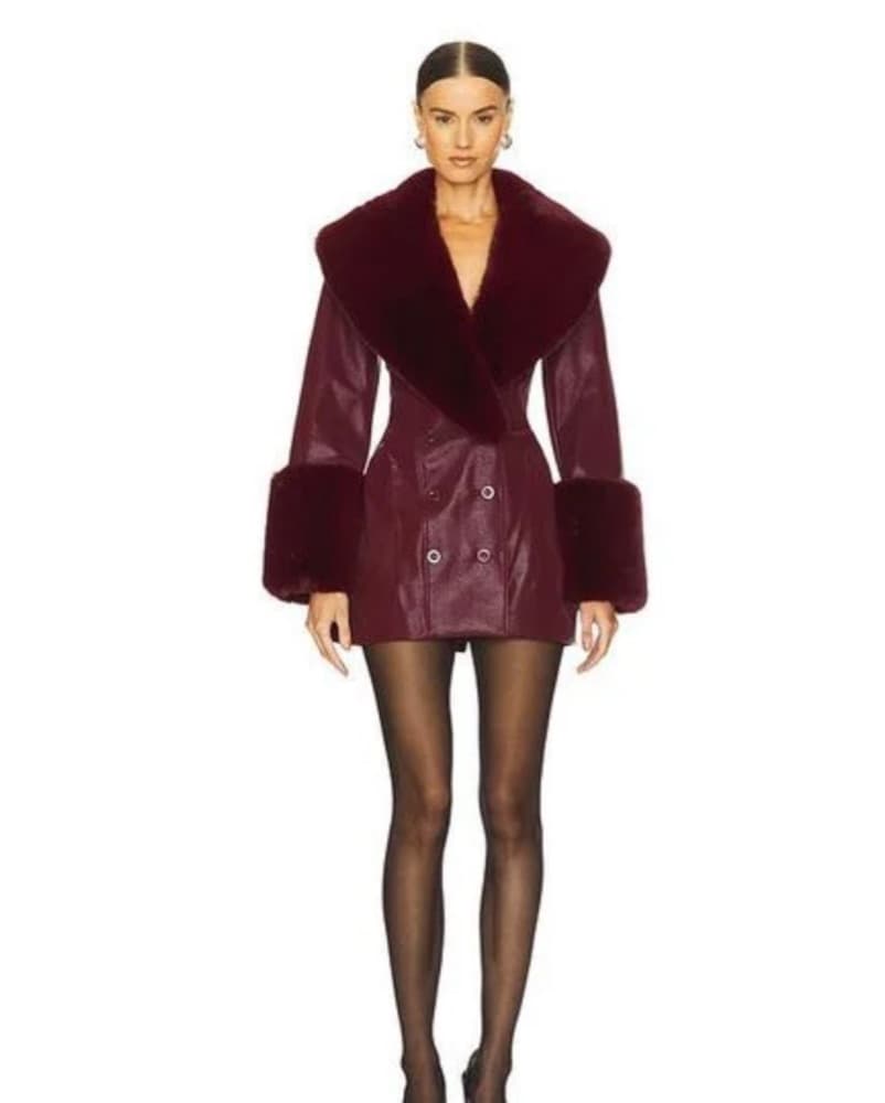 Burg Loba Faux Leather Dress - Image 1