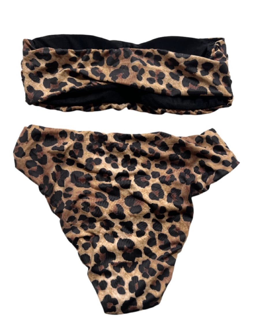 Chic Leopard Print Swimwear Set - Image 2