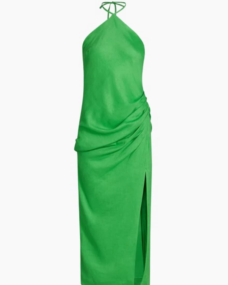 SIMKHAI Green Halterneck Maxi Dress - Image 1