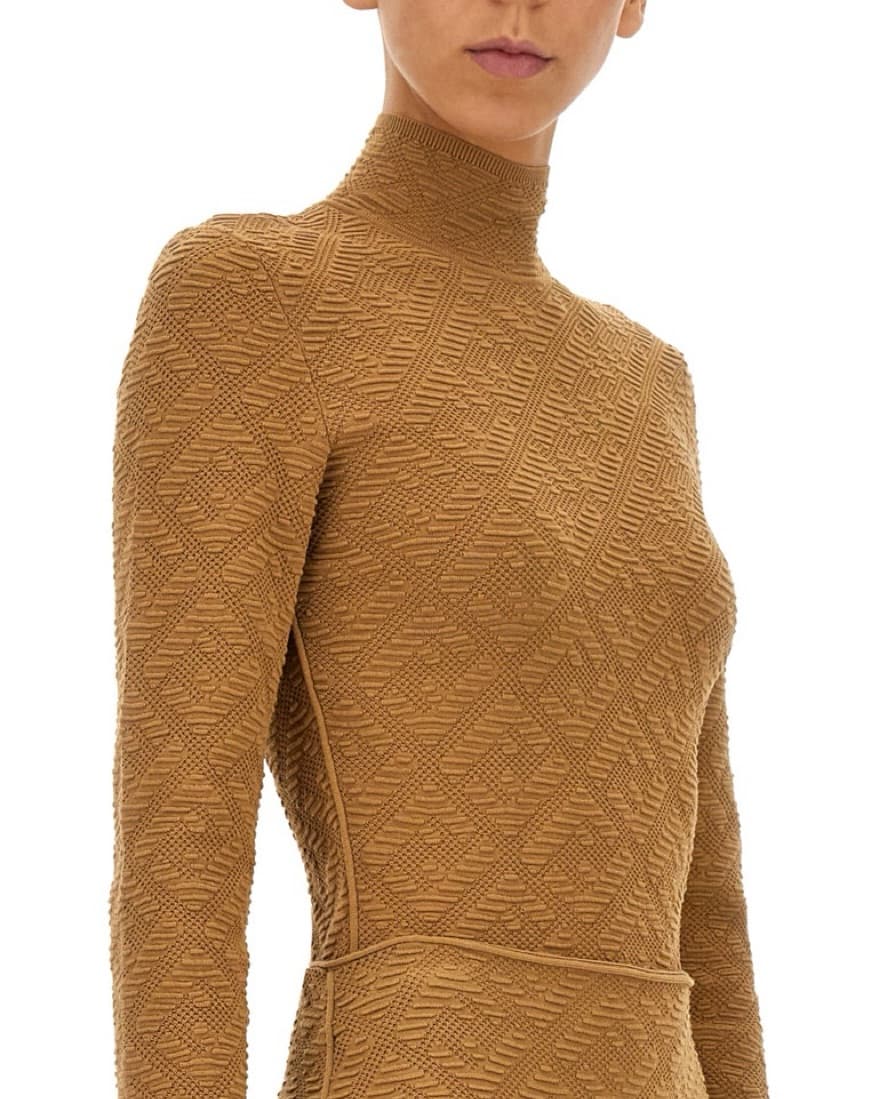 Fendi Turtleneck And Skirt Viscose Yarn - Image 6