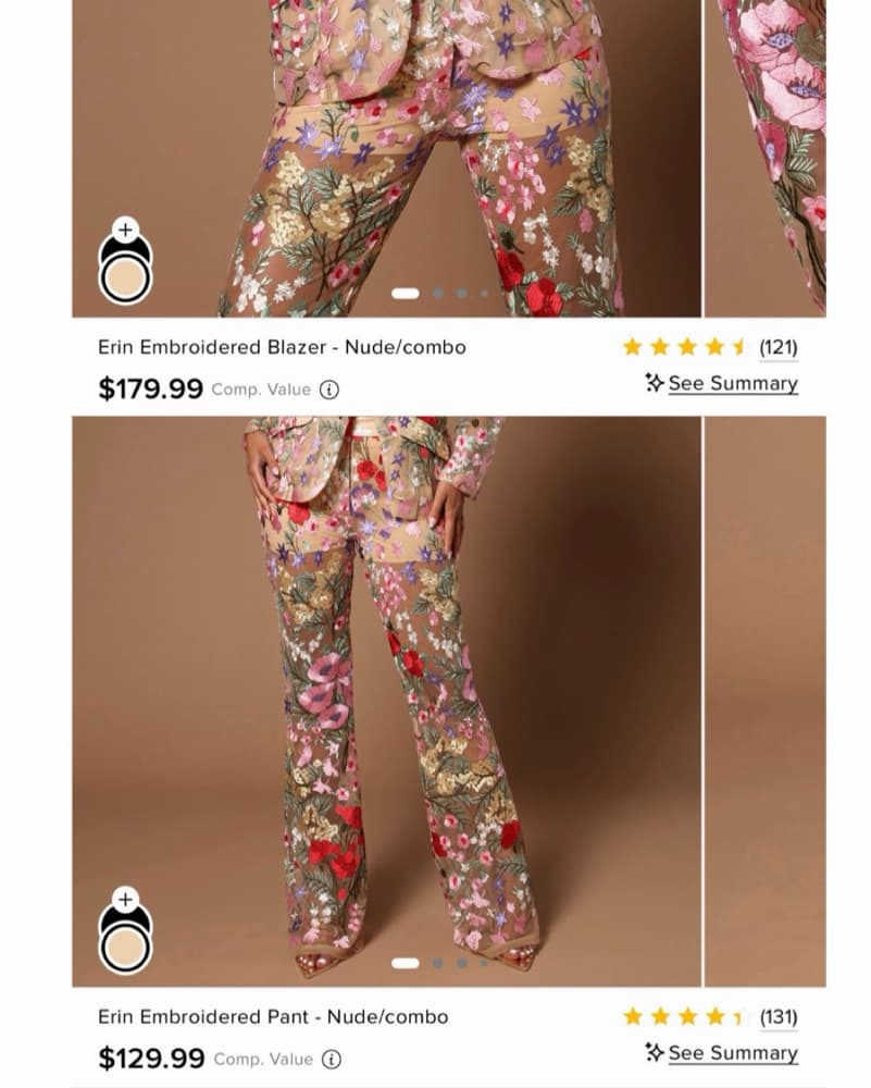 Floral Pants & Blazer Matching Set - Image 5