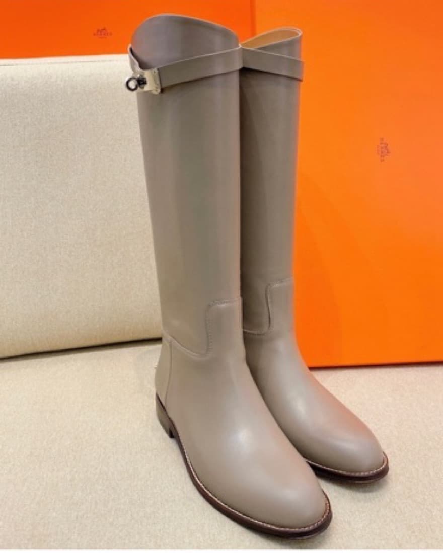 HERMES KELLY JUMPING LEATHER RIDINGBOOTS - Image 3