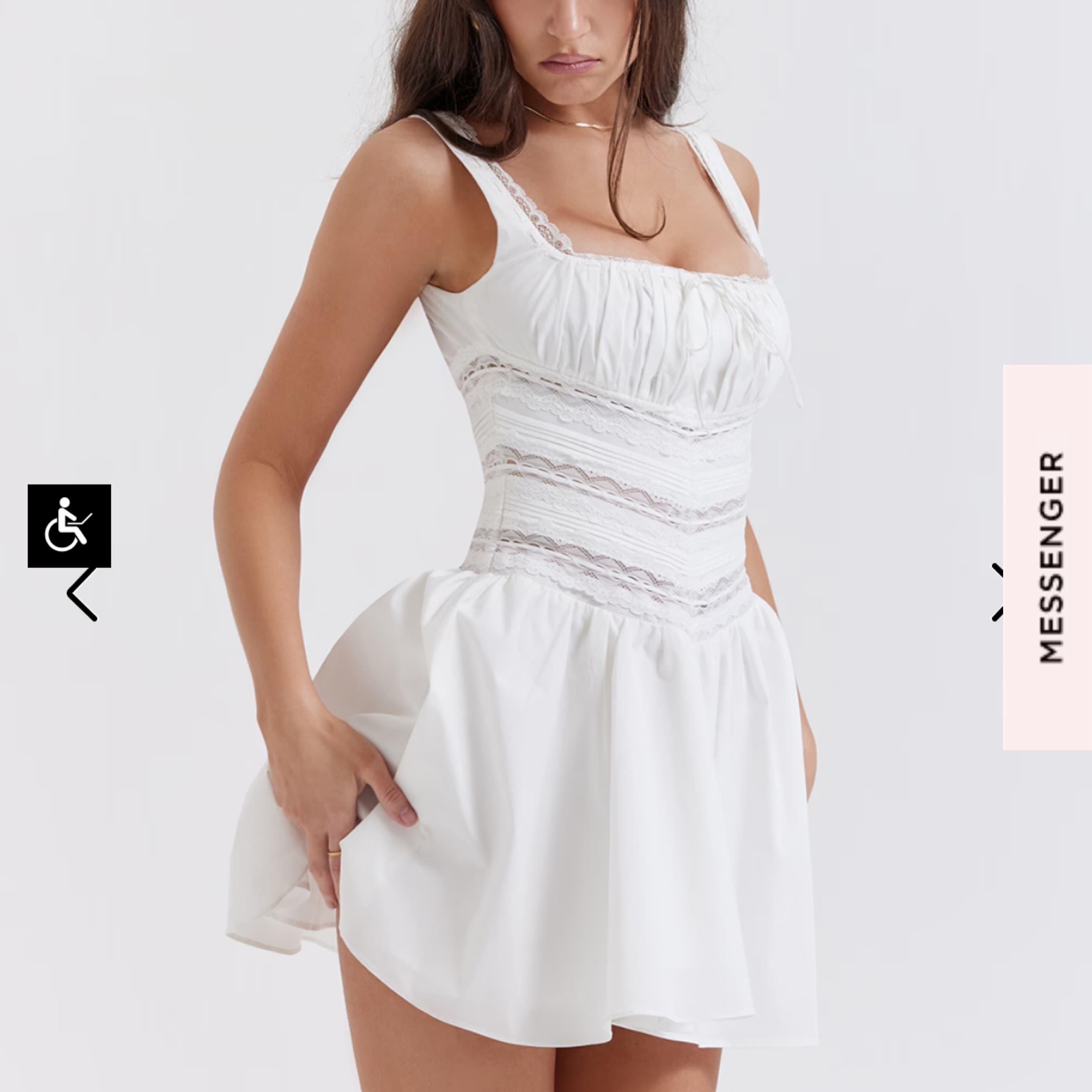House of CB White Tiffani Dress - Image 1