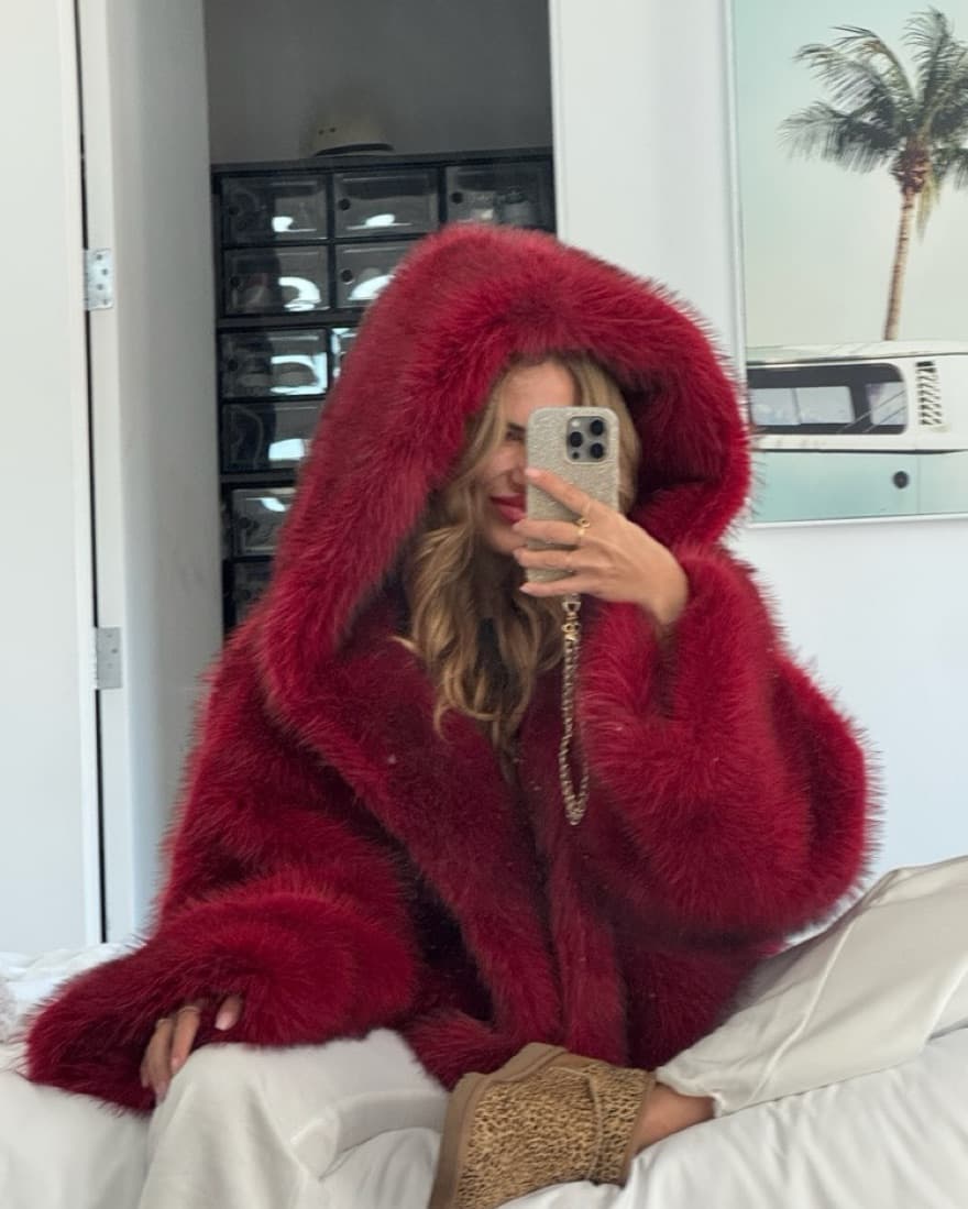 Jaded London -Mara Faux Fur Hooded Coat  - Image 1