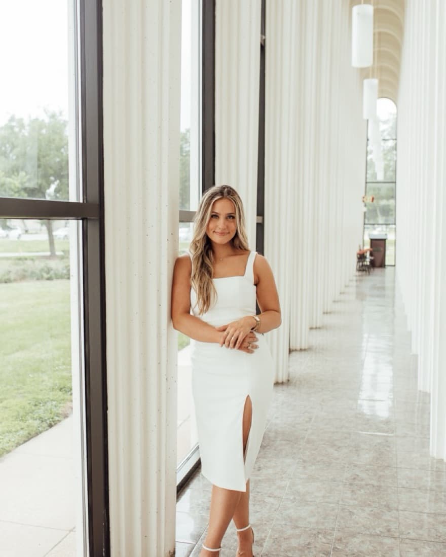 Jenny Yoo Blaire Little White Dress - Image 1