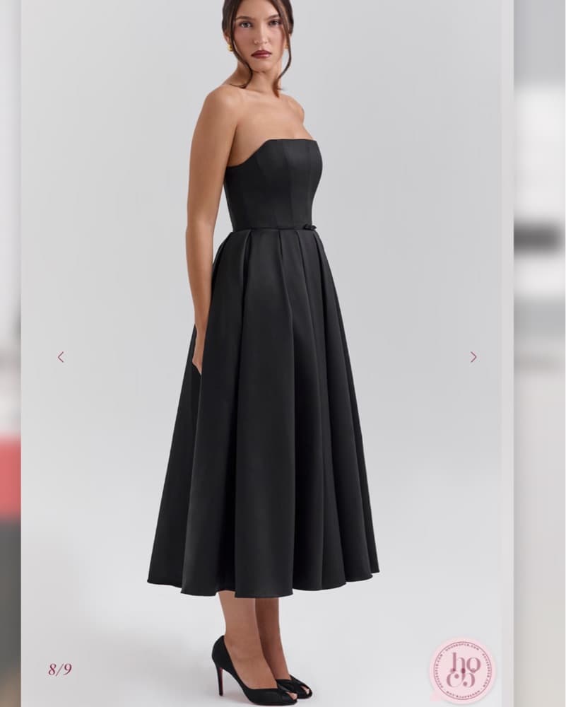 House Of CB  Strapless Corset Midi Dress - Image 4