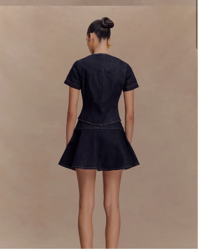 Bethany Short Sleeve Buttoned top & Bott - Image 3
