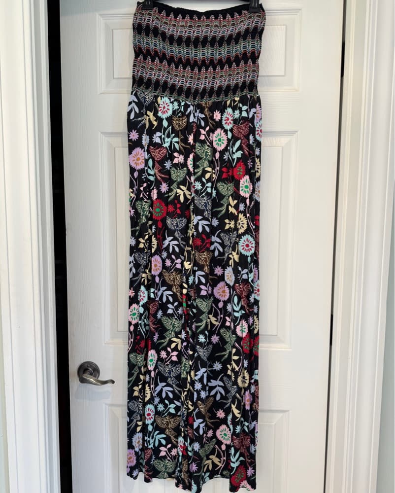 Anthropologie Smocked Print Jumpsuit - Image 2