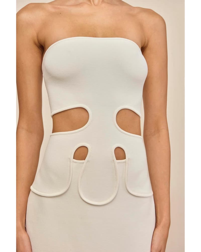 Cult Gaia Brunelo White Dress |  Bachelorette Outfit, Bride Bachelorette Dress, Miami Swim Week  - Image 6