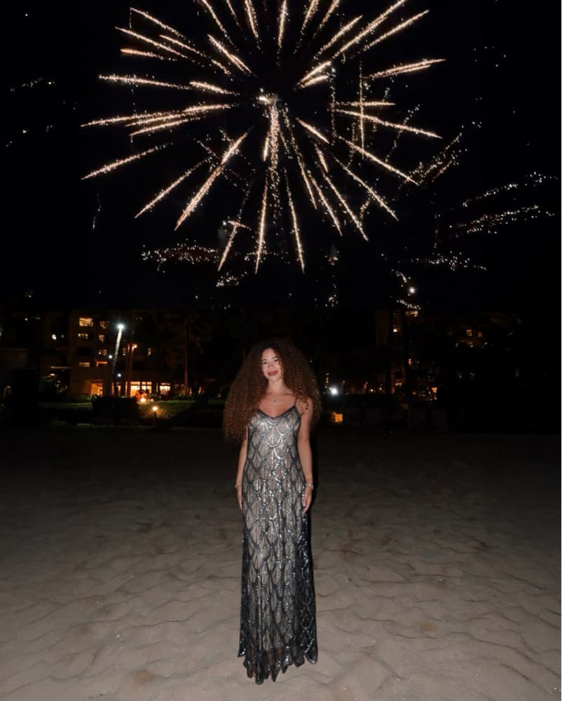 loveshackfancy mackie sequin maxi dress - Image 1
