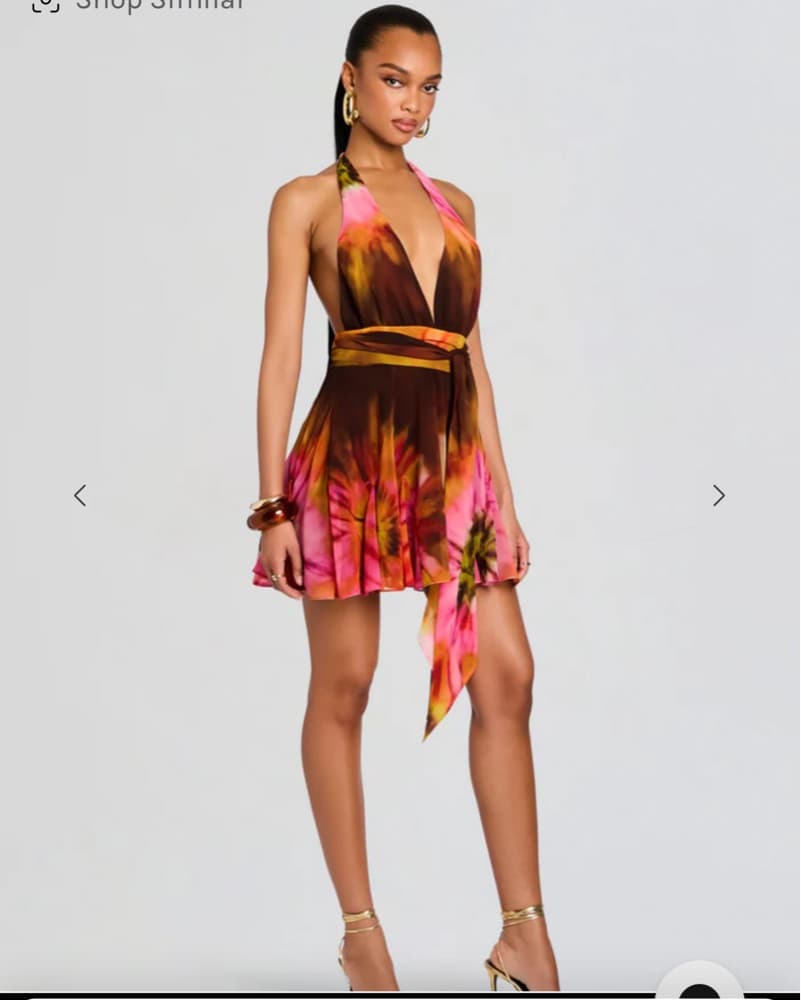 BRIOLA CHIFFON DRESS - Image 3