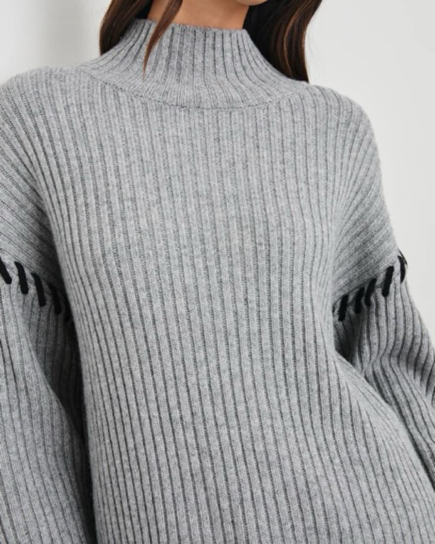 Liam Sweater Grey Knit - Image 2