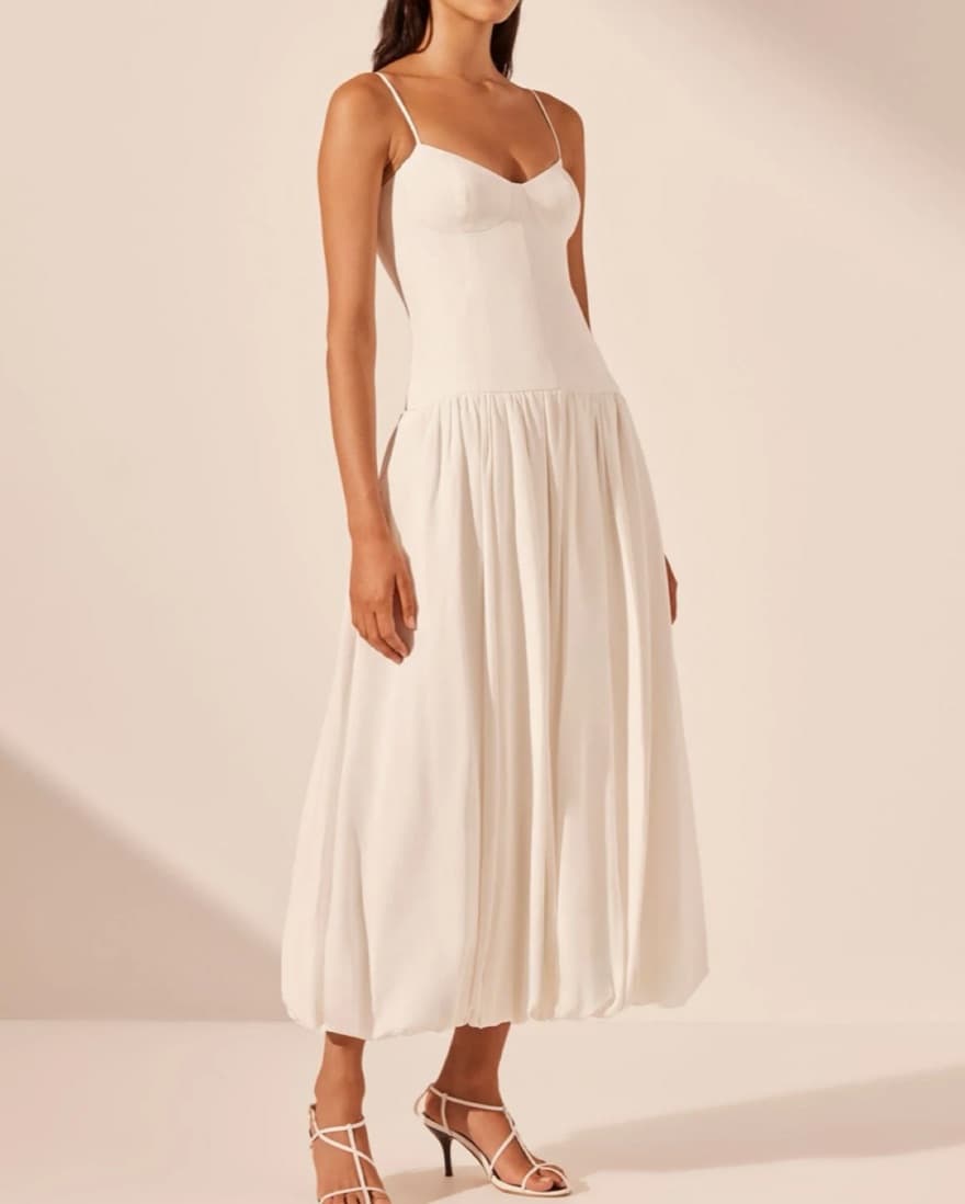 Shona Joy Bustier Bubble Midi Dress - Image 4