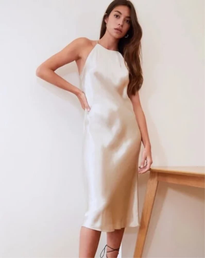 Babaton Lato Dress in Champagne - Image 1
