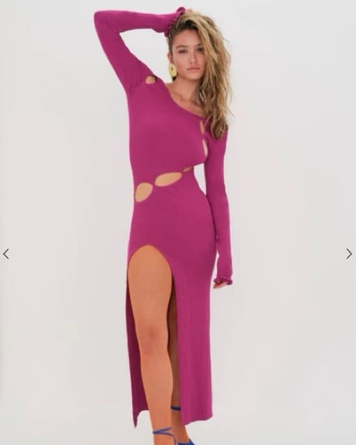 For Love & Lemons Shimmery Knit Dress - Image 1