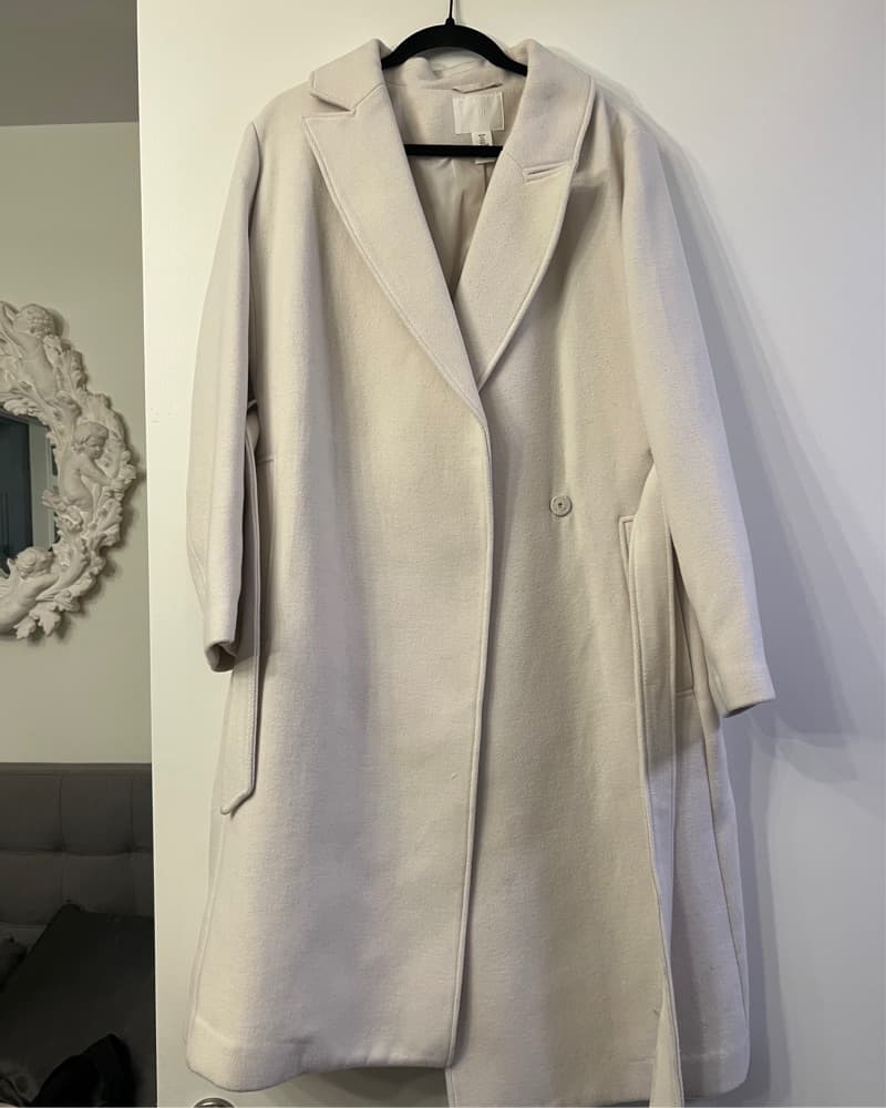 H&M Wool Blend Belted Coat - Image 5