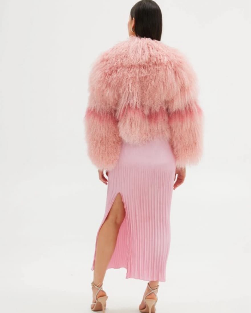 Georgina Jacket - Rosewater/Flamingo Pin - Image 6