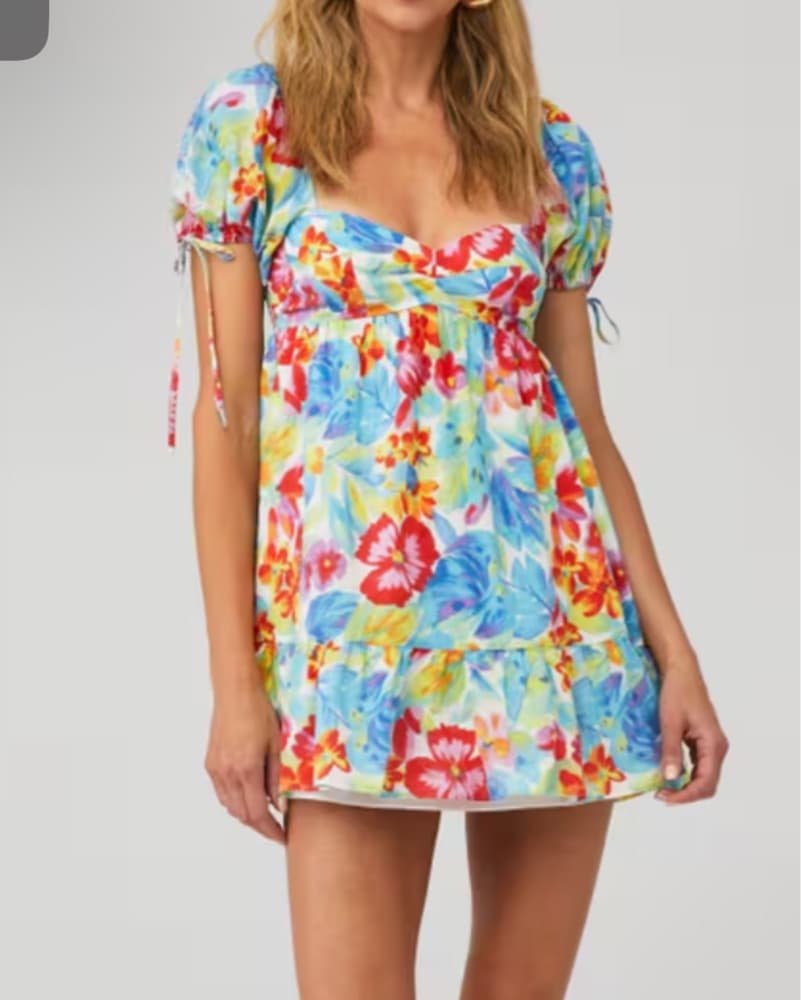 Amanda Uprichard Floral Mini Dress - Image 1
