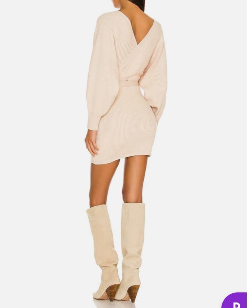 Revolve Nude Sweater Dress - Image 2