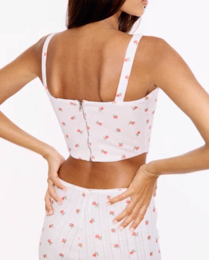 Cindy Corset | Red Pointelle - Image 3