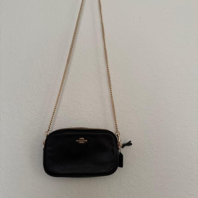 Coach Pebble Leather Crossbody Bag Chain - Image 4