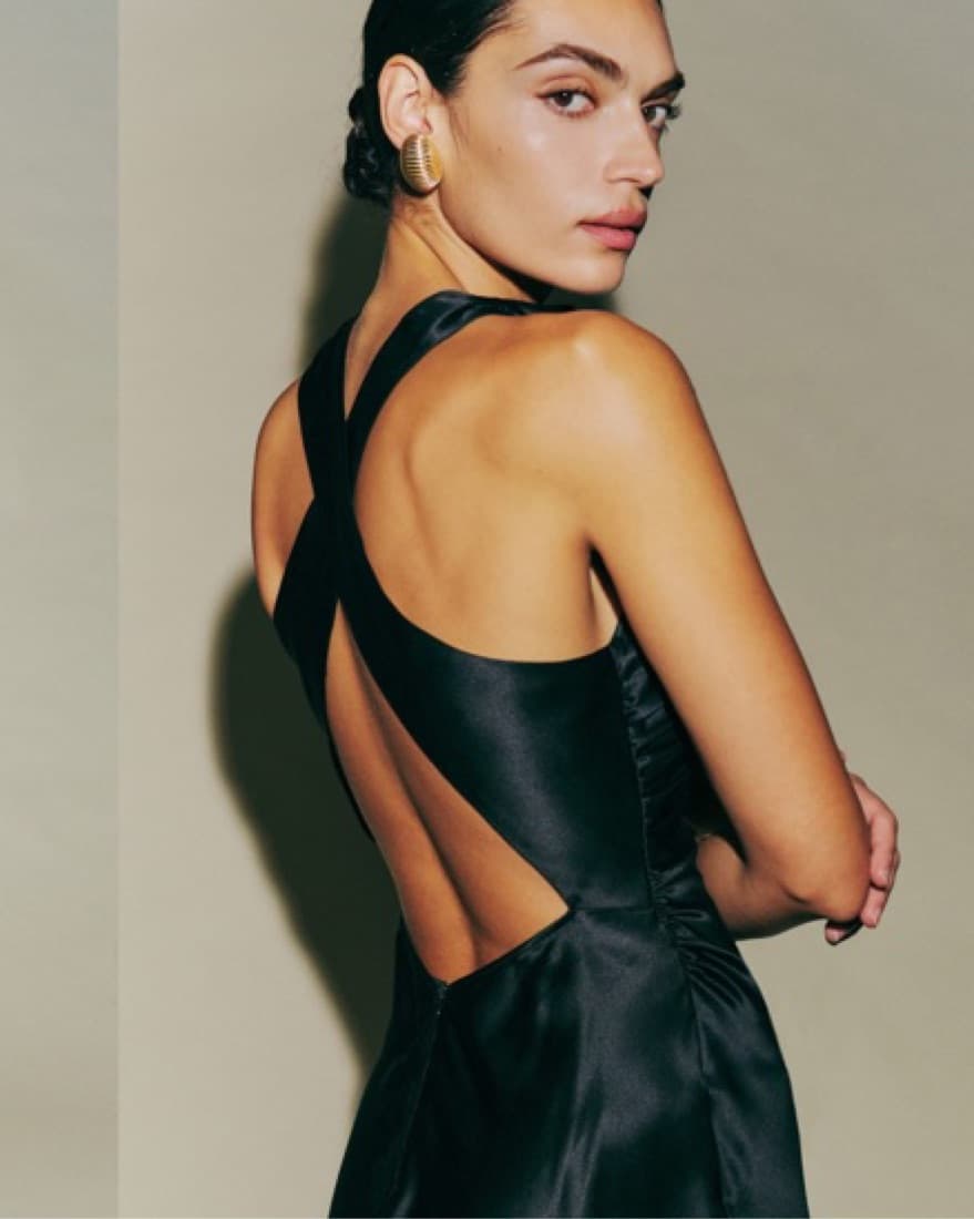 Reformation Casette Silk Dress - Image 3