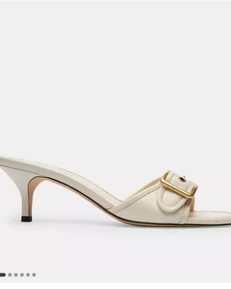 Coach Margot Sandal in Chalk - Image 3
