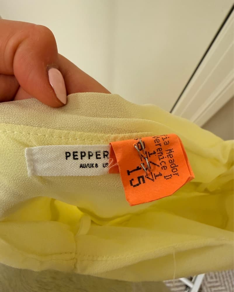 Peppermayo Yellow Formal Dress - Image 3