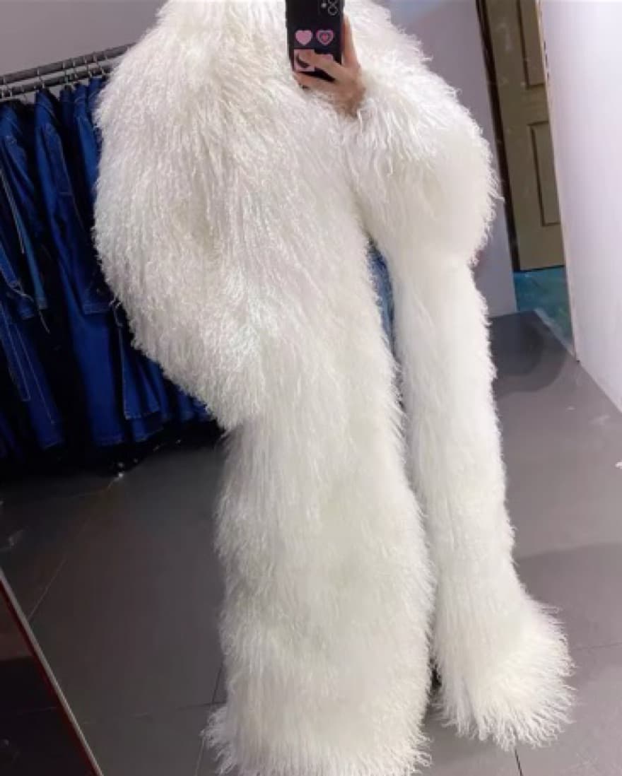 White Fur Jacket  - Image 4
