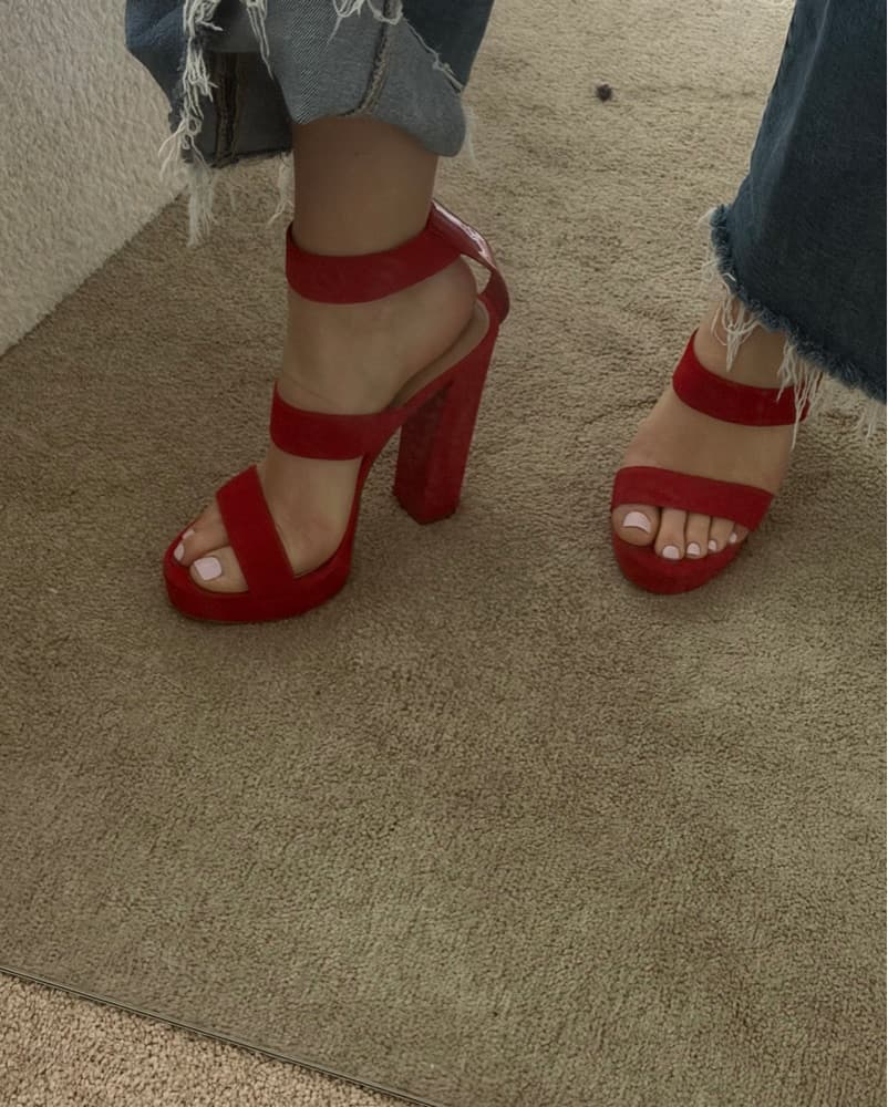 Steve Madden Red Heel  - Image 1