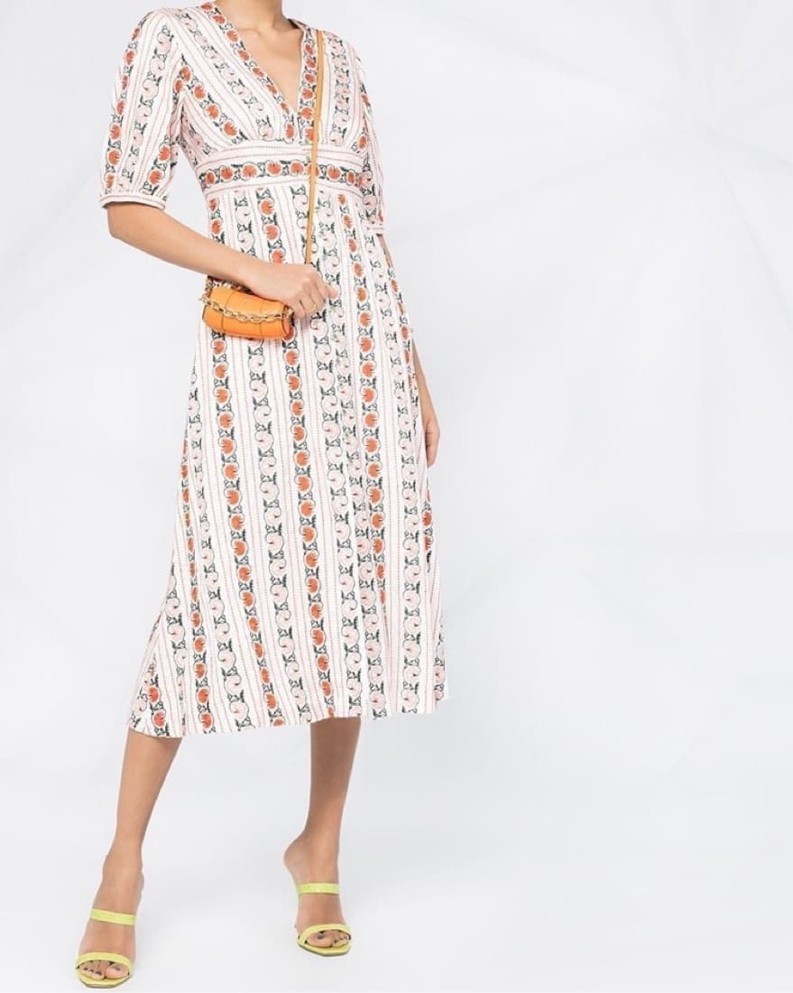 Sandro Embroidered Floral Dress  - Image 1
