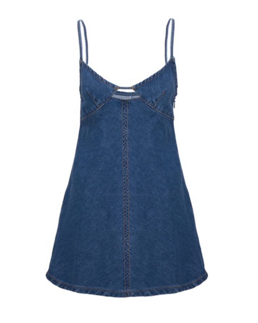 Stylish Denim Slip Dress - Image 1