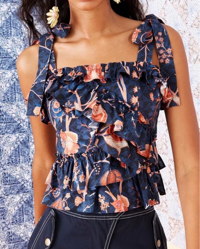 Ulla Johnson Ruffle Tank Top - Image 1