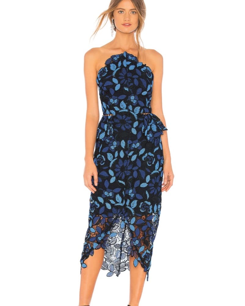 ELLIATT | Times Dress in Blue Multi - Image 1