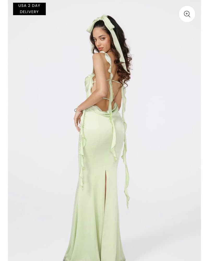 (Og $515) Nana Jacqueline Green Dress  - Image 3