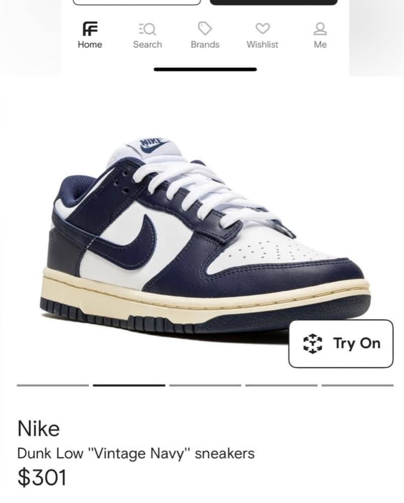 NIKE Dunk Low Vintage Midnight Navy - Image 1